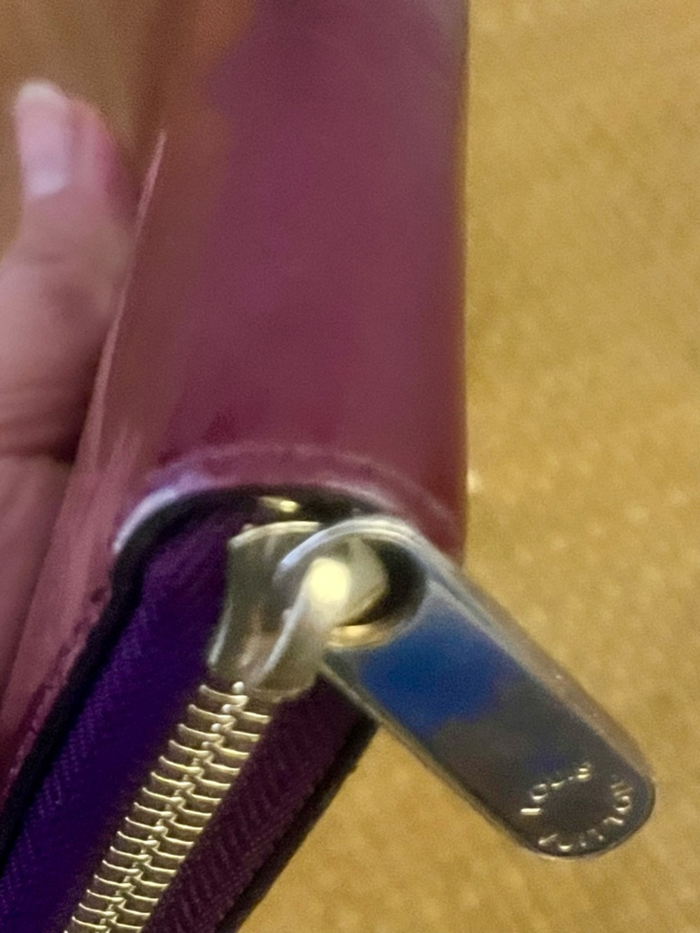 Pre-owned LV Amarante Monogram Vernis Zippy Wallet Purple Patent Leather - Picture 2 of 16